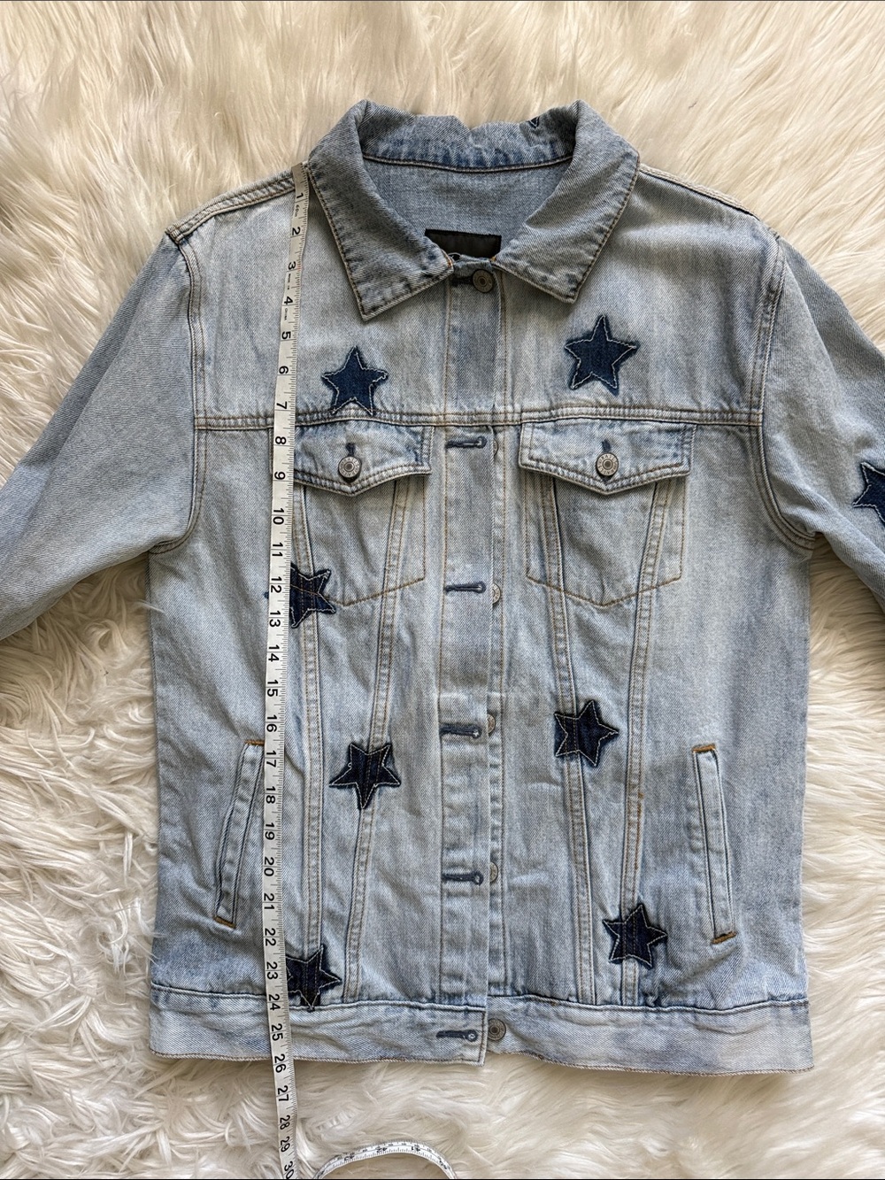 Rails Knox Stars Blue Jean Jacket Size S - Picture 11 of 11